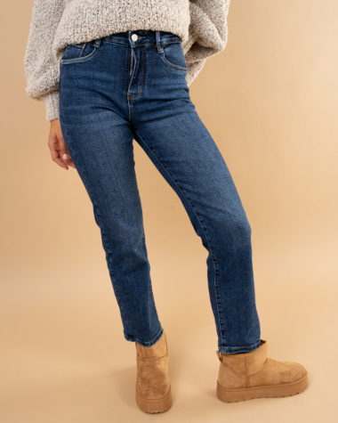 Jean droit push up grande taille