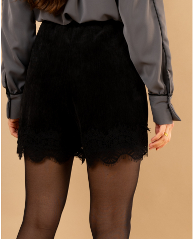 Short bas dentelle
