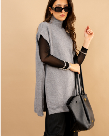 Poncho col roulé Poncho col roulé