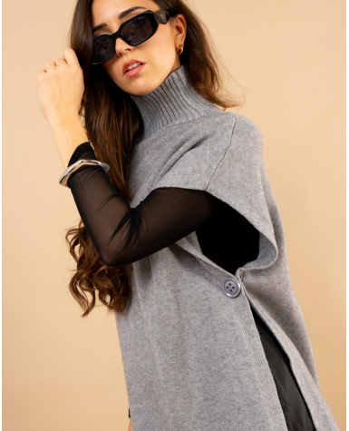 Poncho col roulé Poncho col roulé