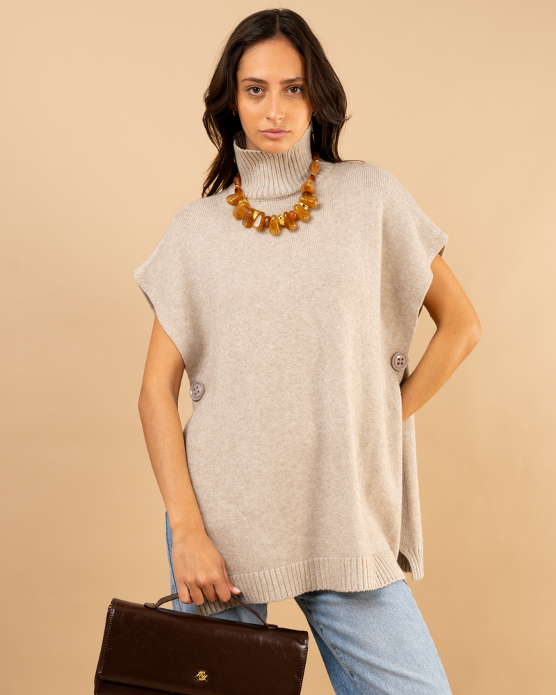 Poncho col roulé Poncho col roulé