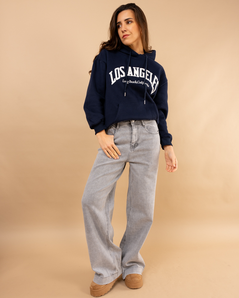 Jean large gris clair