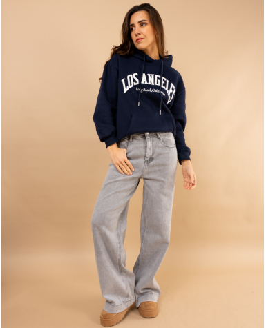 Jean large gris clair