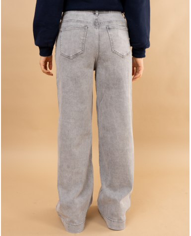Jean large gris clair