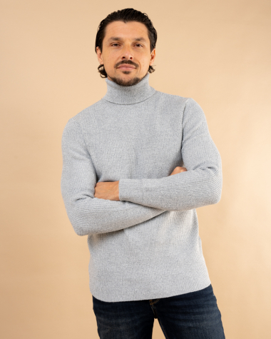 Pull col roulé