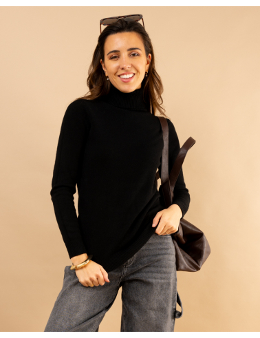 Pull col roulé