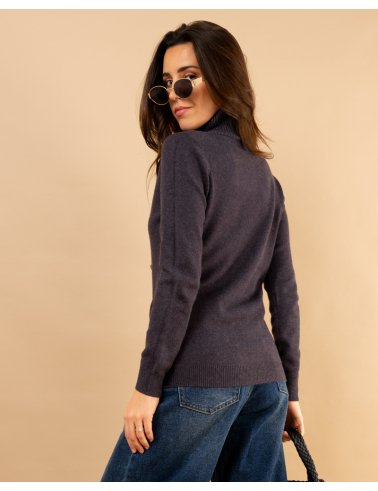 Pull col roulé