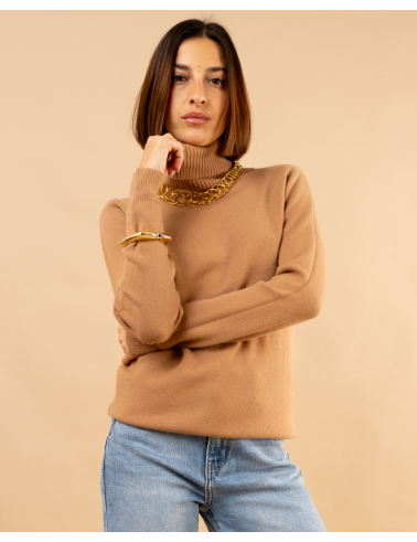 Pull col roulé