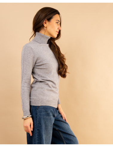 Pull col roulé