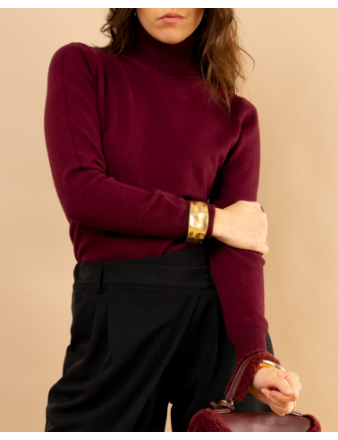 Pull col roulé