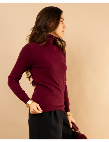 Pull col roulé
