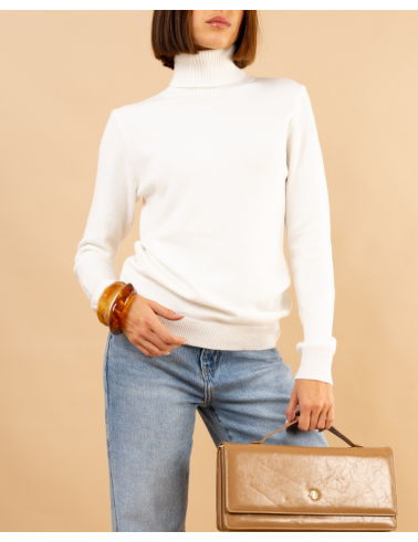 Pull col roulé