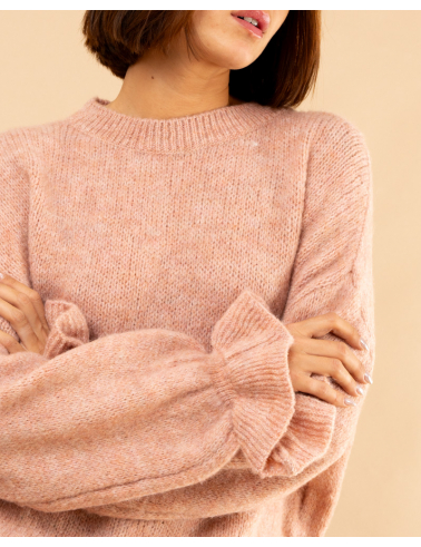 Pull manches froufrou