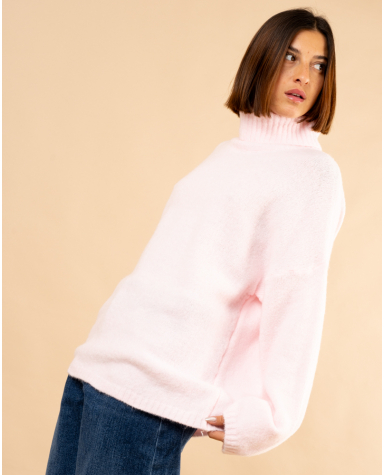 Pull doux col roulé