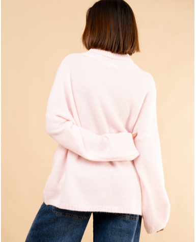 Pull doux col roulé