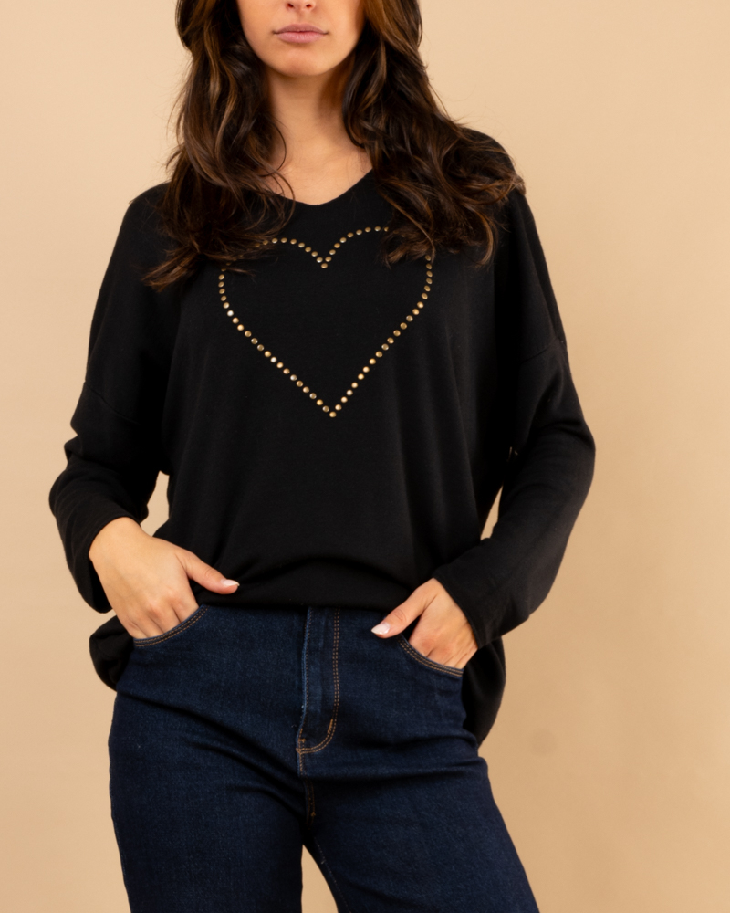 Oversize coeur clous