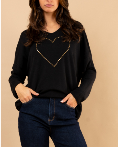 Oversize coeur clous