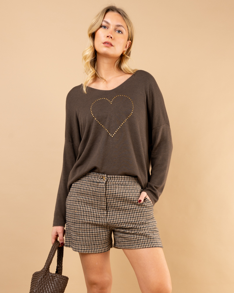 Oversize coeur clous