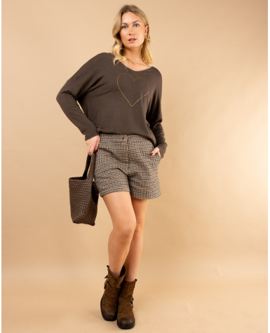 Oversize coeur clous