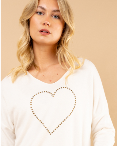 Oversize coeur clous