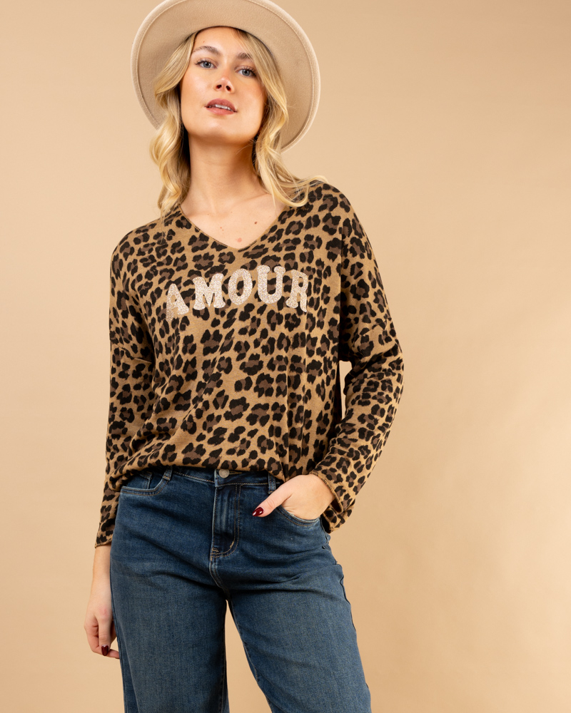 Oversize leopard amour