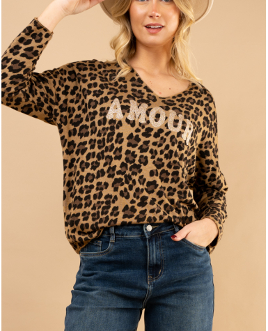 Oversize leopard amour