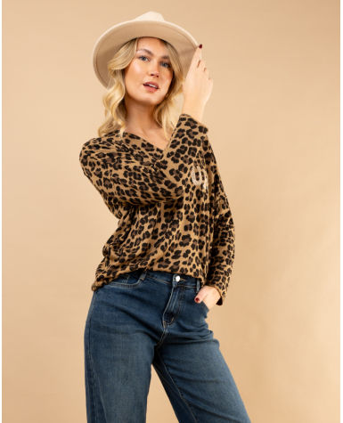 Oversize leopard amour