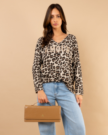 Oversize leopard amour