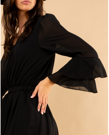 Robe manches volants