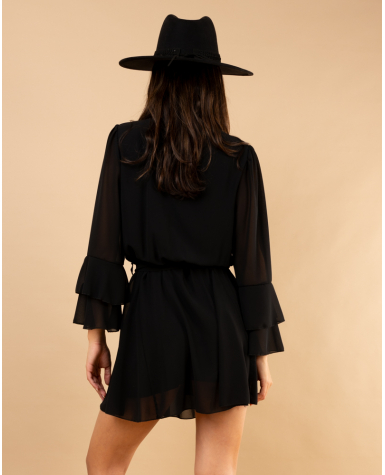 Robe manches volants