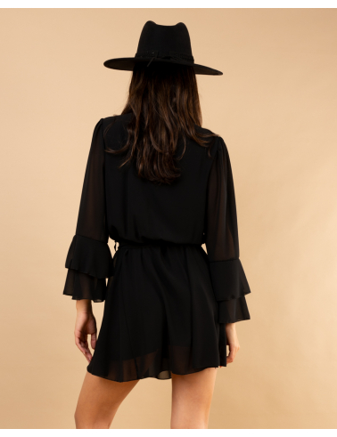 Robe manches volants