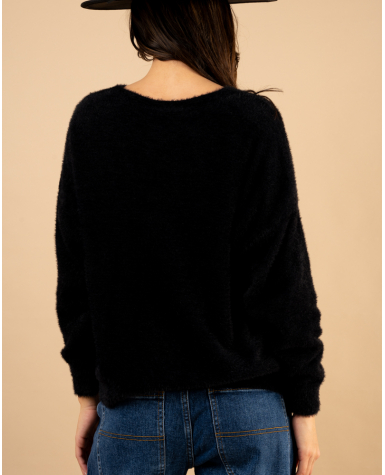 Pull étoile angora
