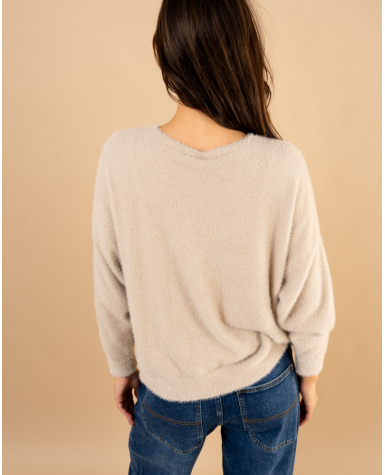 Pull étoile angora
