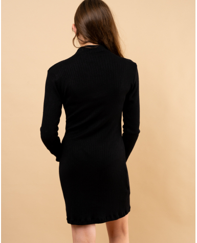 Robe maille côtelé