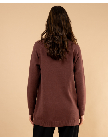Pull large col roulé
