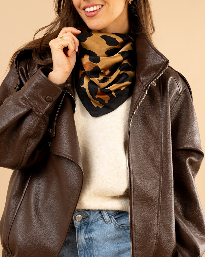 Foulard léopard