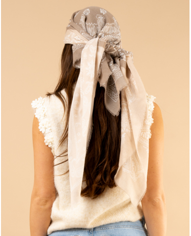 Foulard Bandana bicolore