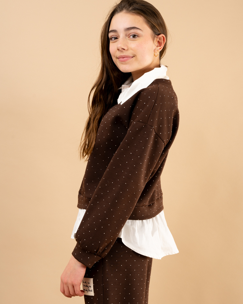 Sweat strass chemise