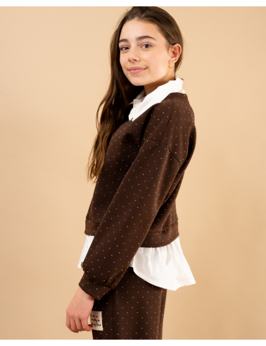 Sweat strass chemise