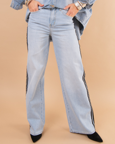 Jean large bande