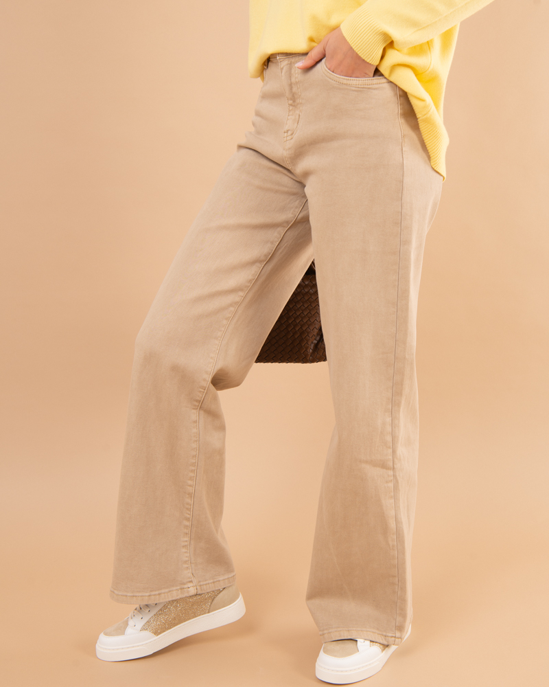 Pantalon large grande taille