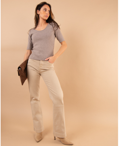 Pantalon bas coutures