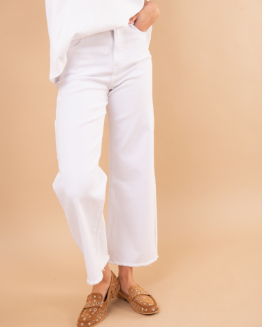 Pantalon large cropped