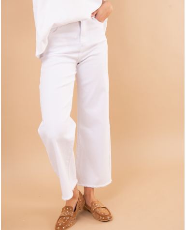 Pantalon large cropped