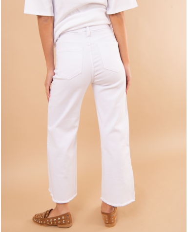 Pantalon large cropped