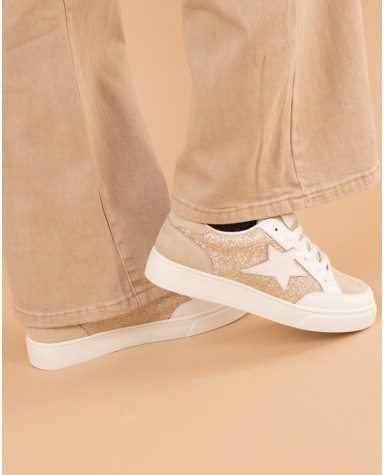 Baskets étoile dorée