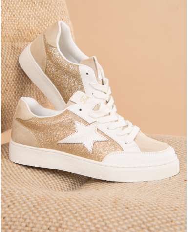 Baskets étoile dorée