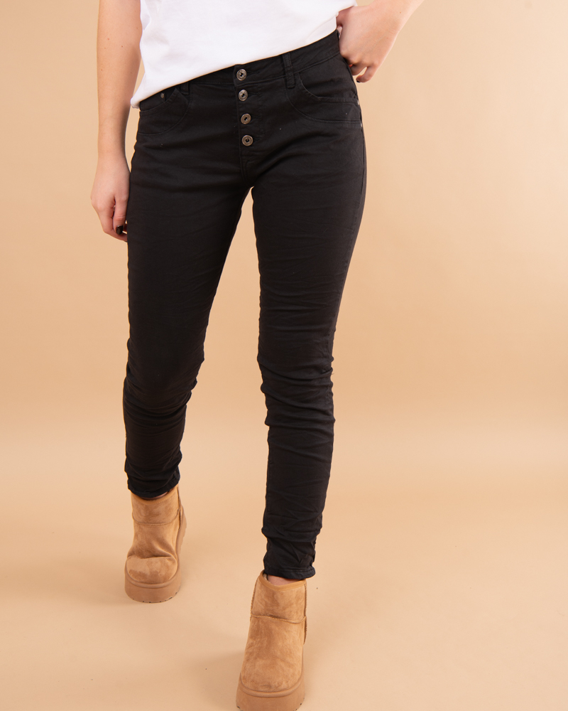 Jean boyfriend couleur