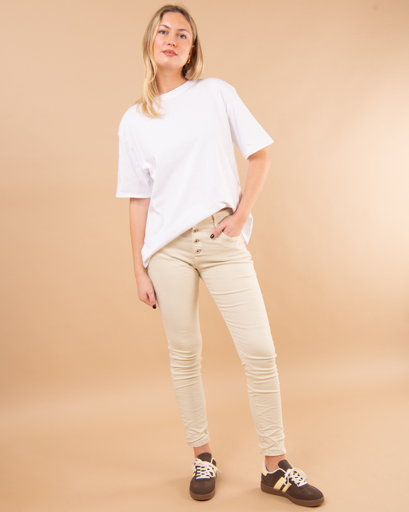 Jean boyfriend couleur