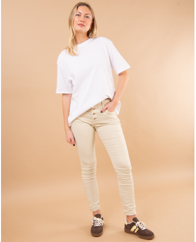 Jean boyfriend couleur